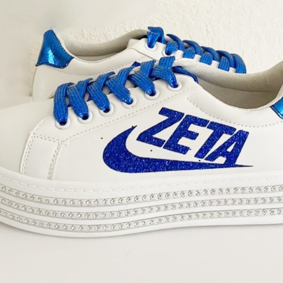 Personaled - Zeta phi beta Rhinestones sneakers - Picture 2 of 9
